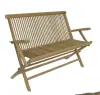 Product image 2 of the product “Bench with arm rest made of teak wood, 120 cm Length ”